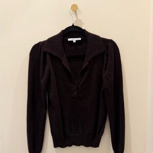 Chocolate Brown Cashmere Sweater